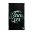 Teal True Love Black | Sexy Gifts for Boyfriend, Funny Towel Romantic Gift for Wedding Couple Fiance First Year 2nd Anniversary Valentines, Party Gag Gifts, Joke Humor Cloth for Husband Men BF NECTAR NAPKINS