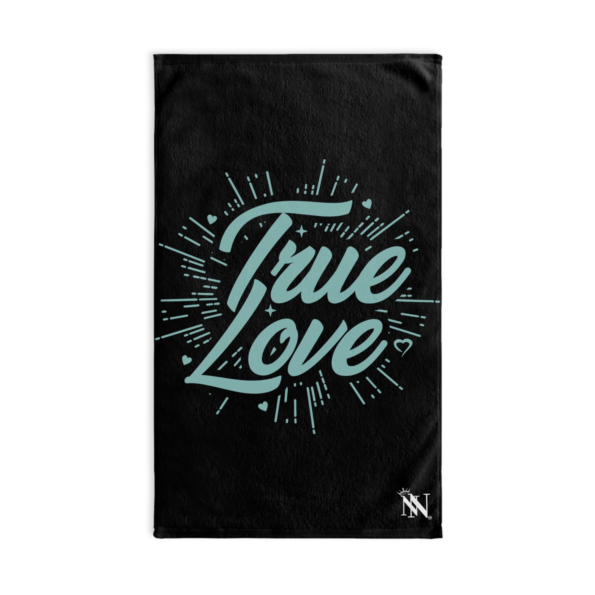 Teal True Love Black | Sexy Gifts for Boyfriend, Funny Towel Romantic Gift for Wedding Couple Fiance First Year 2nd Anniversary Valentines, Party Gag Gifts, Joke Humor Cloth for Husband Men BF NECTAR NAPKINS