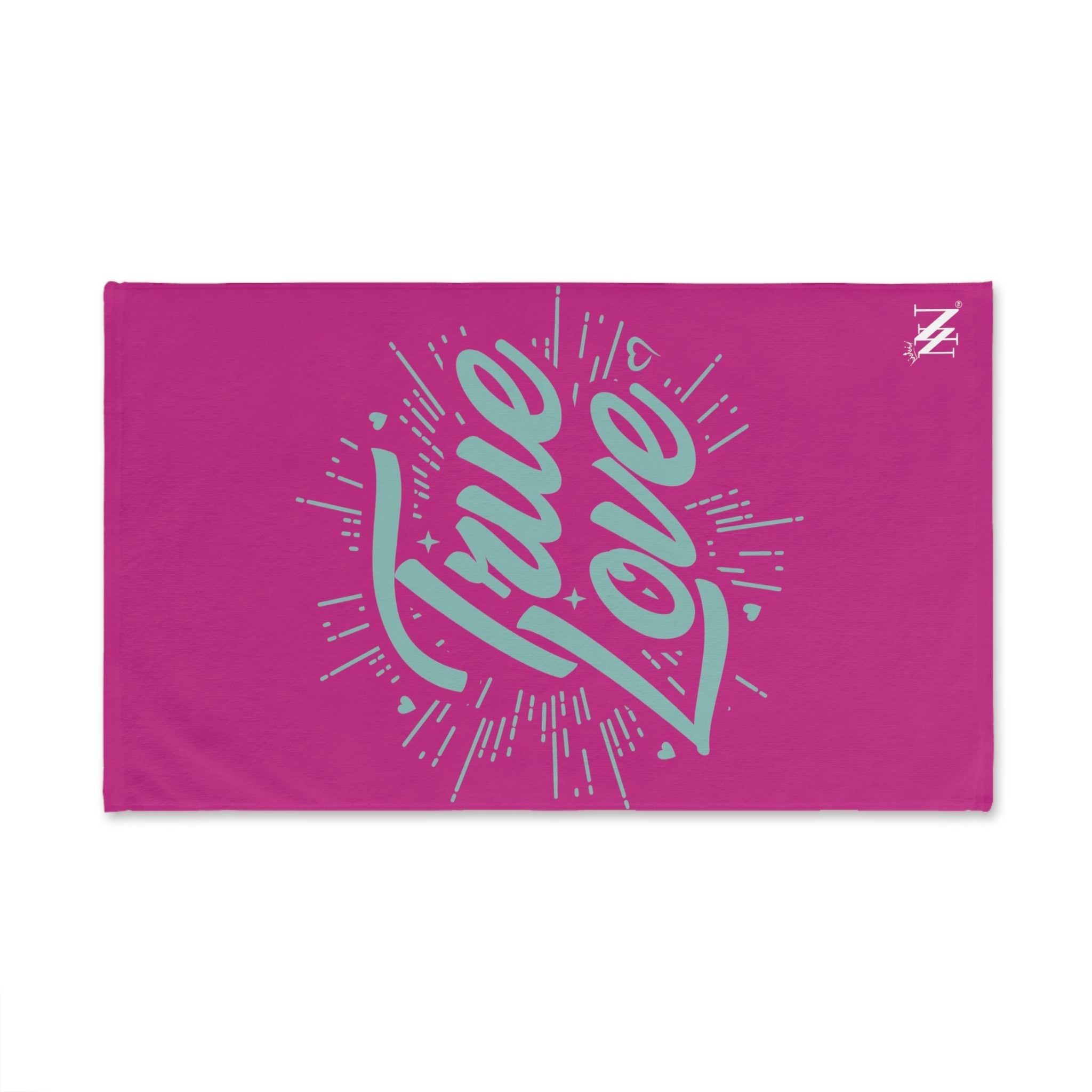 Teal True Love Fuscia | Funny Gifts for Men - Gifts for Him - Birthday Gifts for Men, Him, Husband, Boyfriend, New Couple Gifts, Fathers & Valentines Day Gifts, Hand Towels NECTAR NAPKINS