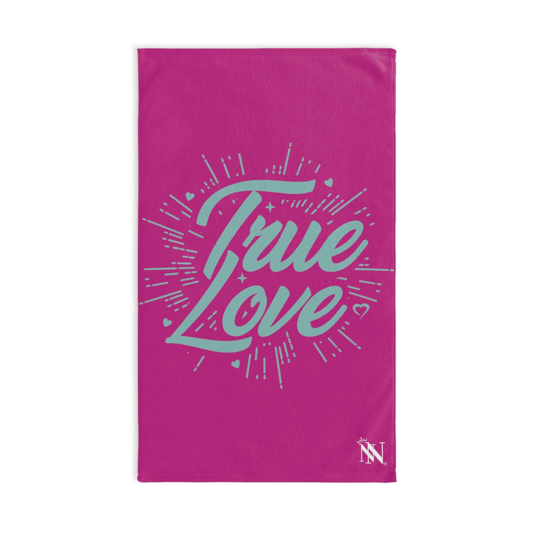 Teal True Love Fuscia | Funny Gifts for Men - Gifts for Him - Birthday Gifts for Men, Him, Husband, Boyfriend, New Couple Gifts, Fathers & Valentines Day Gifts, Hand Towels NECTAR NAPKINS