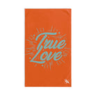 Teal True Love Orange | Funny Gifts for Men - Gifts for Him - Birthday Gifts for Men, Him, Husband, Boyfriend, New Couple Gifts, Fathers & Valentines Day Gifts, Hand Towels NECTAR NAPKINS