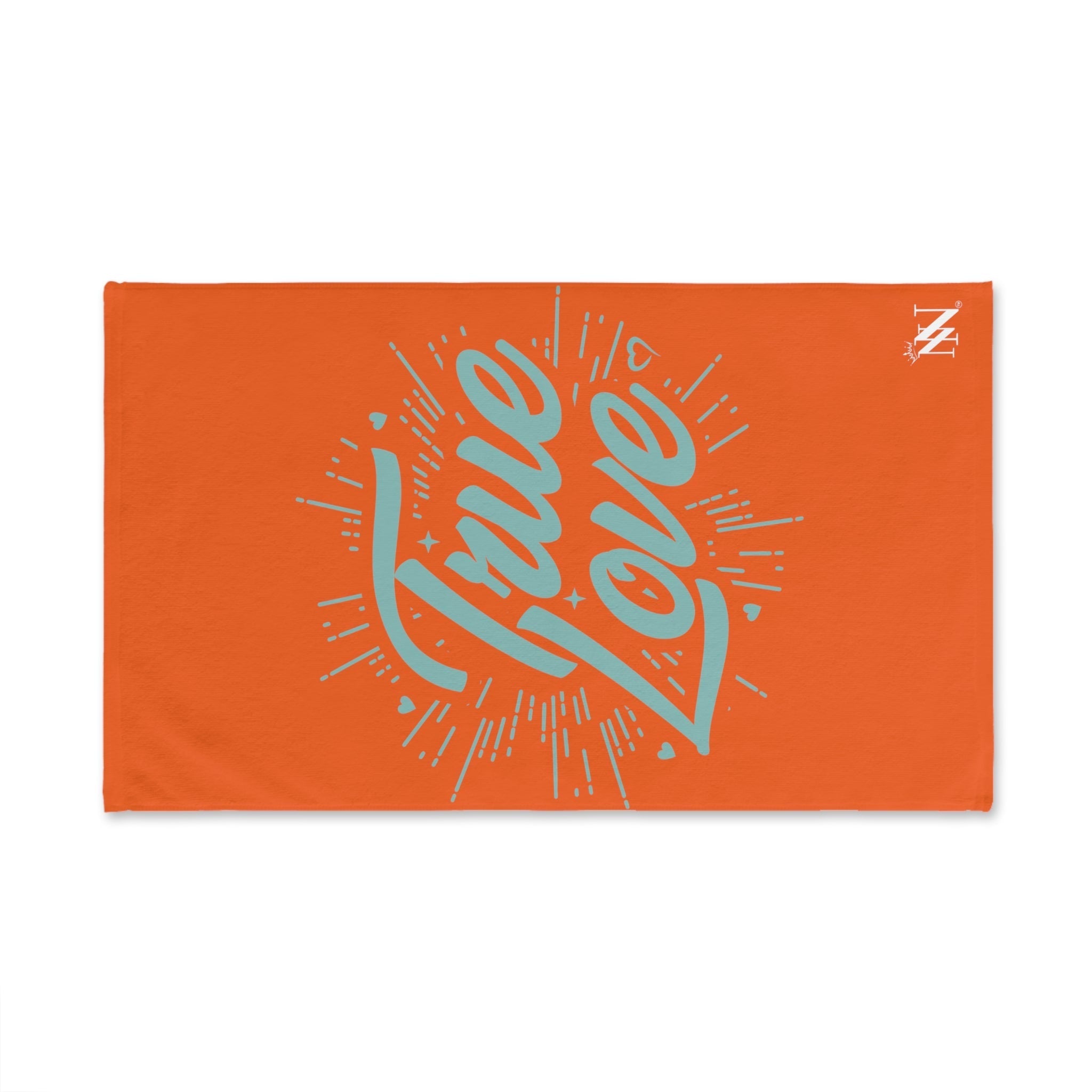 Teal True Love Orange | Funny Gifts for Men - Gifts for Him - Birthday Gifts for Men, Him, Husband, Boyfriend, New Couple Gifts, Fathers & Valentines Day Gifts, Hand Towels NECTAR NAPKINS