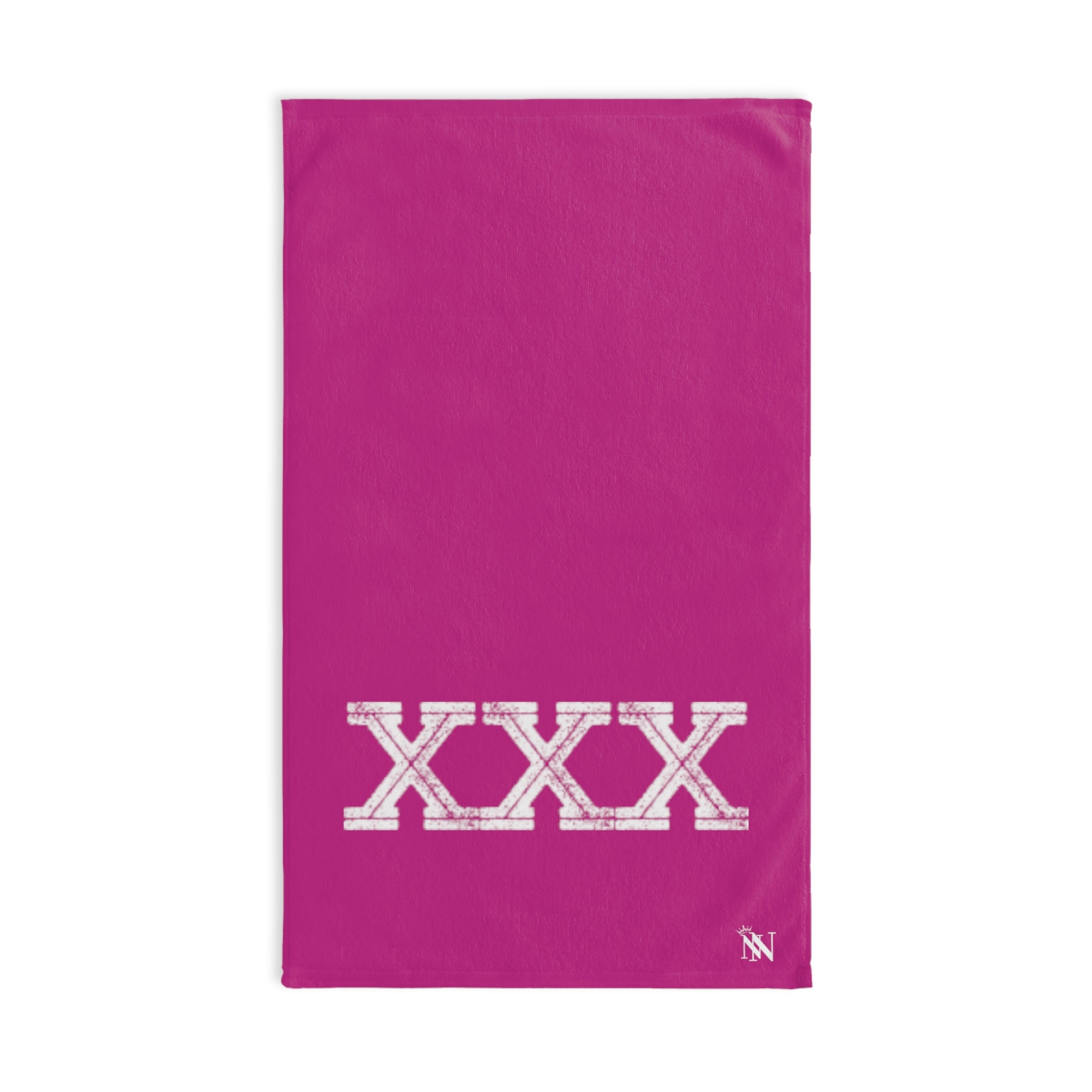 Triple XXX White Adult Fuscia | Funny Gifts for Men - Gifts for Him - Birthday Gifts for Men, Him, Husband, Boyfriend, New Couple Gifts, Fathers & Valentines Day Gifts, Hand Towels NECTAR NAPKINS