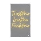 Trust Love F*ck Me Grey | Anniversary Wedding, Christmas, Valentines Day, Birthday Gifts for Him, Her, Romantic Gifts for Wife, Girlfriend, Couples Gifts for Boyfriend, Husband NECTAR NAPKINS