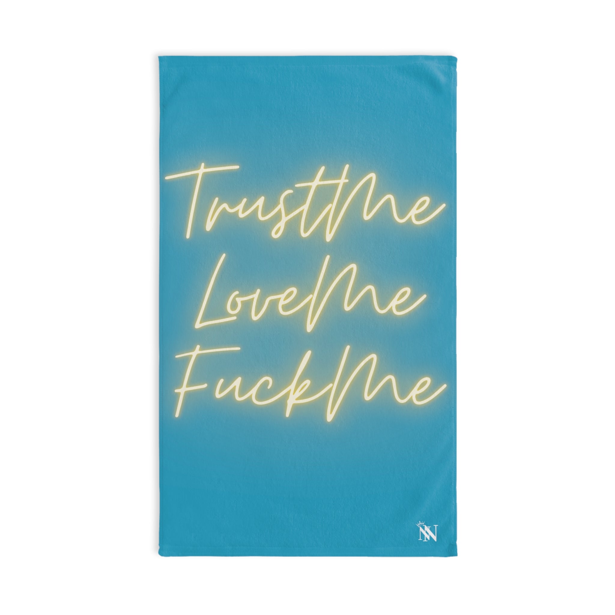 Trust Love F*ck Me Teal | Novelty Gifts for Boyfriend, Funny Towel Romantic Gift for Wedding Couple Fiance First Year Anniversary Valentines, Party Gag Gifts, Joke Humor Cloth for Husband Men BF NECTAR NAPKINS