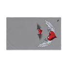 Twin Wing Heart Grey | Anniversary Wedding, Christmas, Valentines Day, Birthday Gifts for Him, Her, Romantic Gifts for Wife, Girlfriend, Couples Gifts for Boyfriend, Husband NECTAR NAPKINS