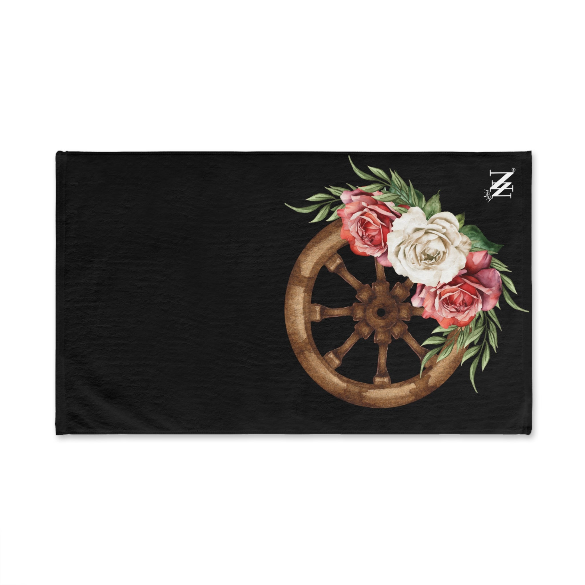 Wagon Wheel Rose Black | Sexy Gifts for Boyfriend, Funny Towel Romantic Gift for Wedding Couple Fiance First Year 2nd Anniversary Valentines, Party Gag Gifts, Joke Humor Cloth for Husband Men BF NECTAR NAPKINS