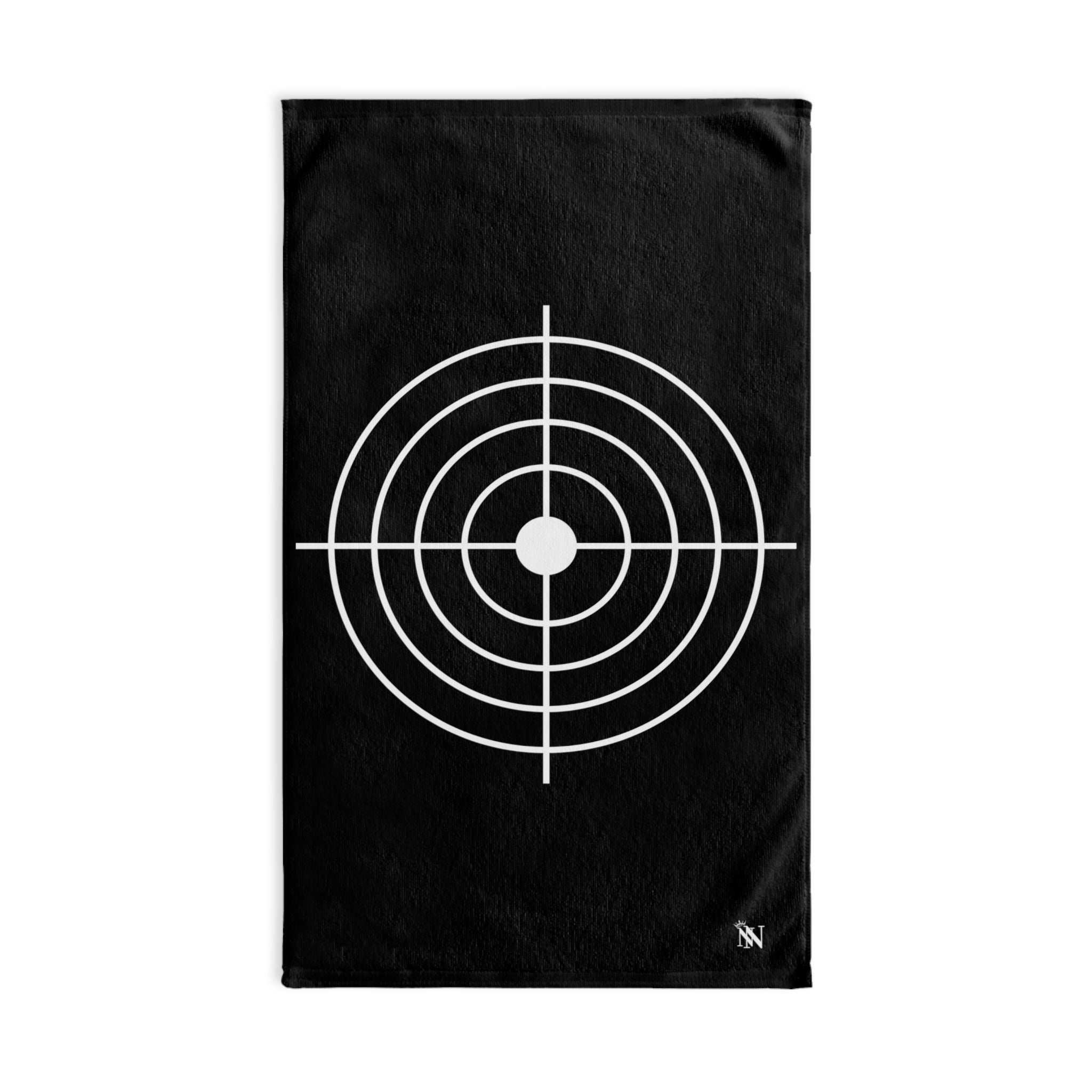 XL White Crosshairs Black | Sexy Gifts for Boyfriend, Funny Towel Romantic Gift for Wedding Couple Fiance First Year 2nd Anniversary Valentines, Party Gag Gifts, Joke Humor Cloth for Husband Men BF NECTAR NAPKINS