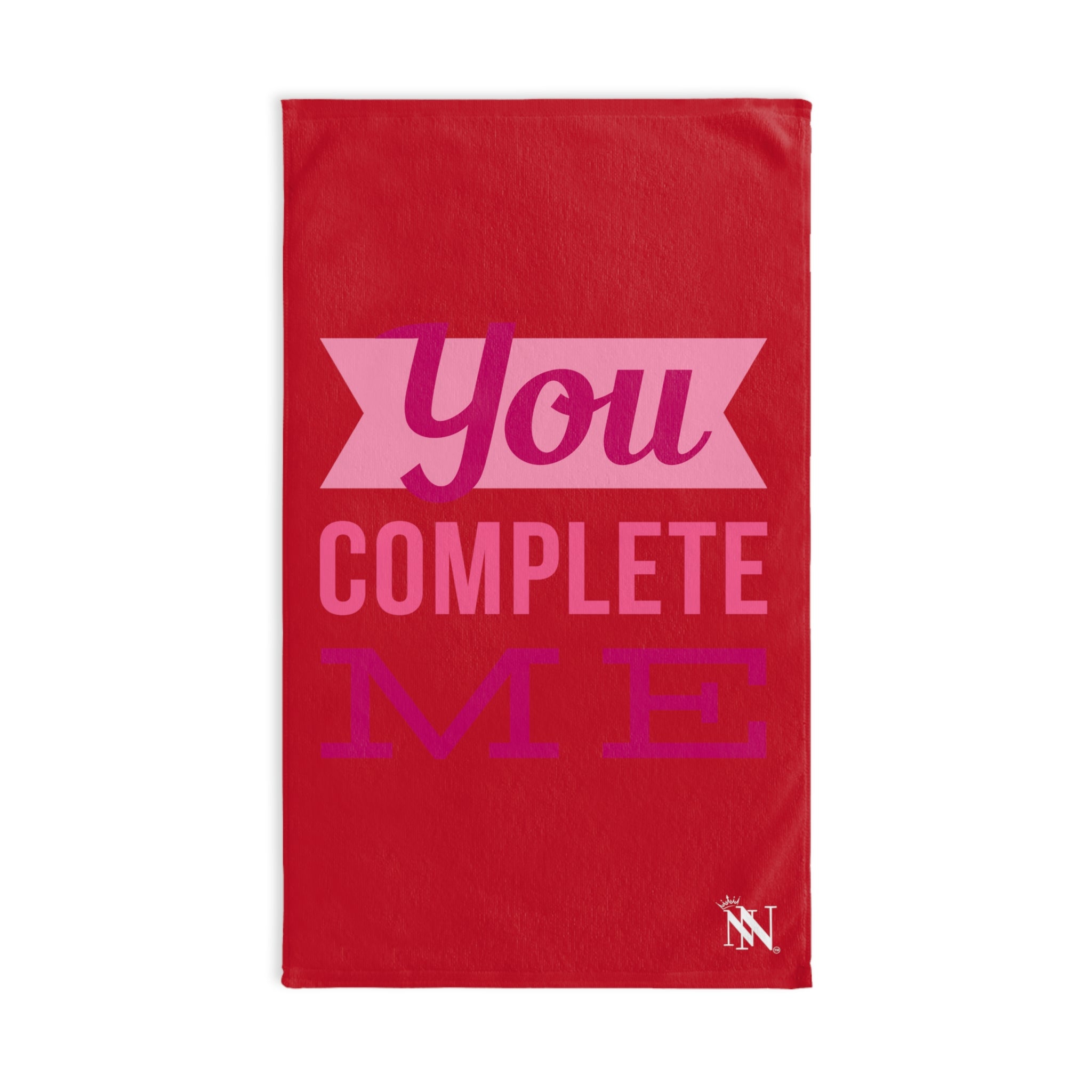 YOU Complete Me| Red Hand Hand Towel y Wedding Gifts Party Bridal Cotton Couples Rag 2nd Anniversary Her Him His Hers Wife Boyfriend Girlfriend Valentine NECTAR NAPKINS