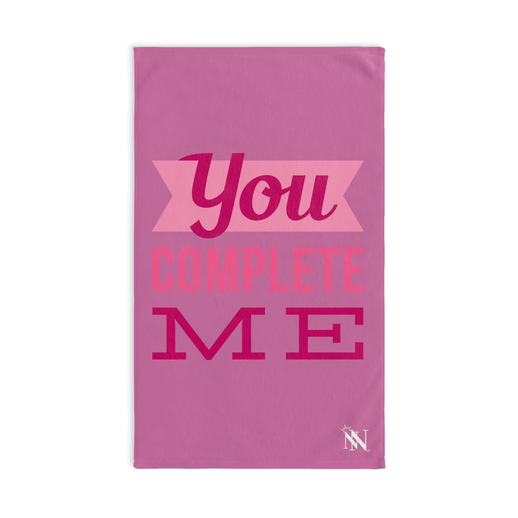 YOU Complete MePink | Novelty Gifts for Boyfriend, Funny Towel Romantic Gift for Wedding Couple Fiance First Year Anniversary Valentines, Party Gag Gifts, Joke Humor Cloth for Husband Men BF NECTAR NAPKINS