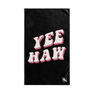 Yee Haw Cowboy Black | Sexy Gifts for Boyfriend, Funny Towel Romantic Gift for Wedding Couple Fiance First Year 2nd Anniversary Valentines, Party Gag Gifts, Joke Humor Cloth for Husband Men BF NECTAR NAPKINS