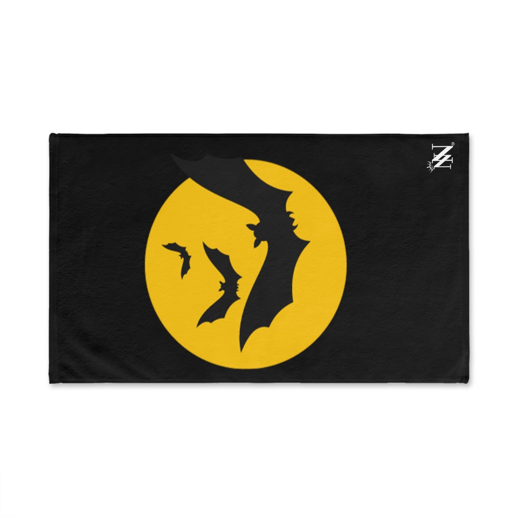 Yellow Moon Bats Black | Sexy Gifts for Boyfriend, Funny Towel Romantic Gift for Wedding Couple Fiance First Year 2nd Anniversary Valentines, Party Gag Gifts, Joke Humor Cloth for Husband Men BF NECTAR NAPKINS