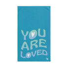 You Are Loved Teal | Novelty Gifts for Boyfriend, Funny Towel Romantic Gift for Wedding Couple Fiance First Year Anniversary Valentines, Party Gag Gifts, Joke Humor Cloth for Husband Men BF NECTAR NAPKINS