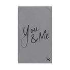 You & Me | Gifts for Boyfriend, Funny Towel Romantic Gift for Wedding Couple Fiance First Year Anniversary Valentines, Party Gag Gifts, Joke Humor Cloth for Husband Men BF NECTAR NAPKINS