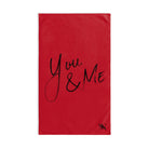 You & Me | Gifts for Boyfriend, Funny Towel Romantic Gift for Wedding Couple Fiance First Year Anniversary Valentines, Party Gag Gifts, Joke Humor Cloth for Husband Men BF NECTAR NAPKINS