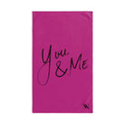 You & Me | Gifts for Boyfriend, Funny Towel Romantic Gift for Wedding Couple Fiance First Year Anniversary Valentines, Party Gag Gifts, Joke Humor Cloth for Husband Men BF NECTAR NAPKINS