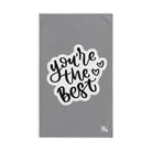 You're The Best Grey | Anniversary Wedding, Christmas, Valentines Day, Birthday Gifts for Him, Her, Romantic Gifts for Wife, Girlfriend, Couples Gifts for Boyfriend, Husband NECTAR NAPKINS