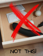 Drawer with no sex toys mat