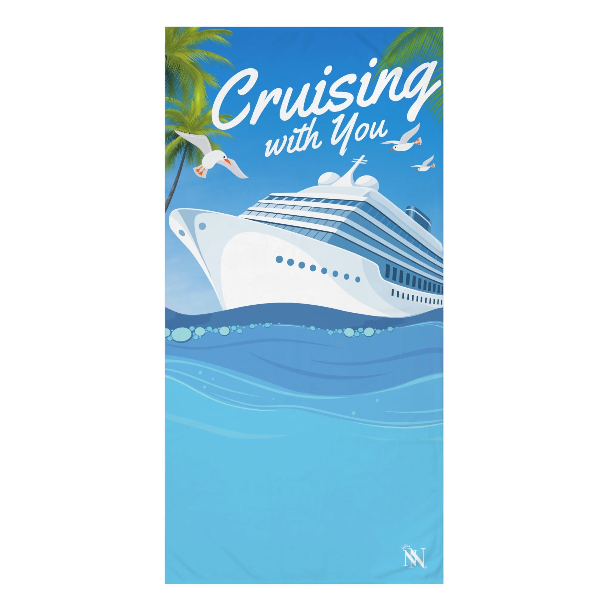 Cruising with You vacation beach towel