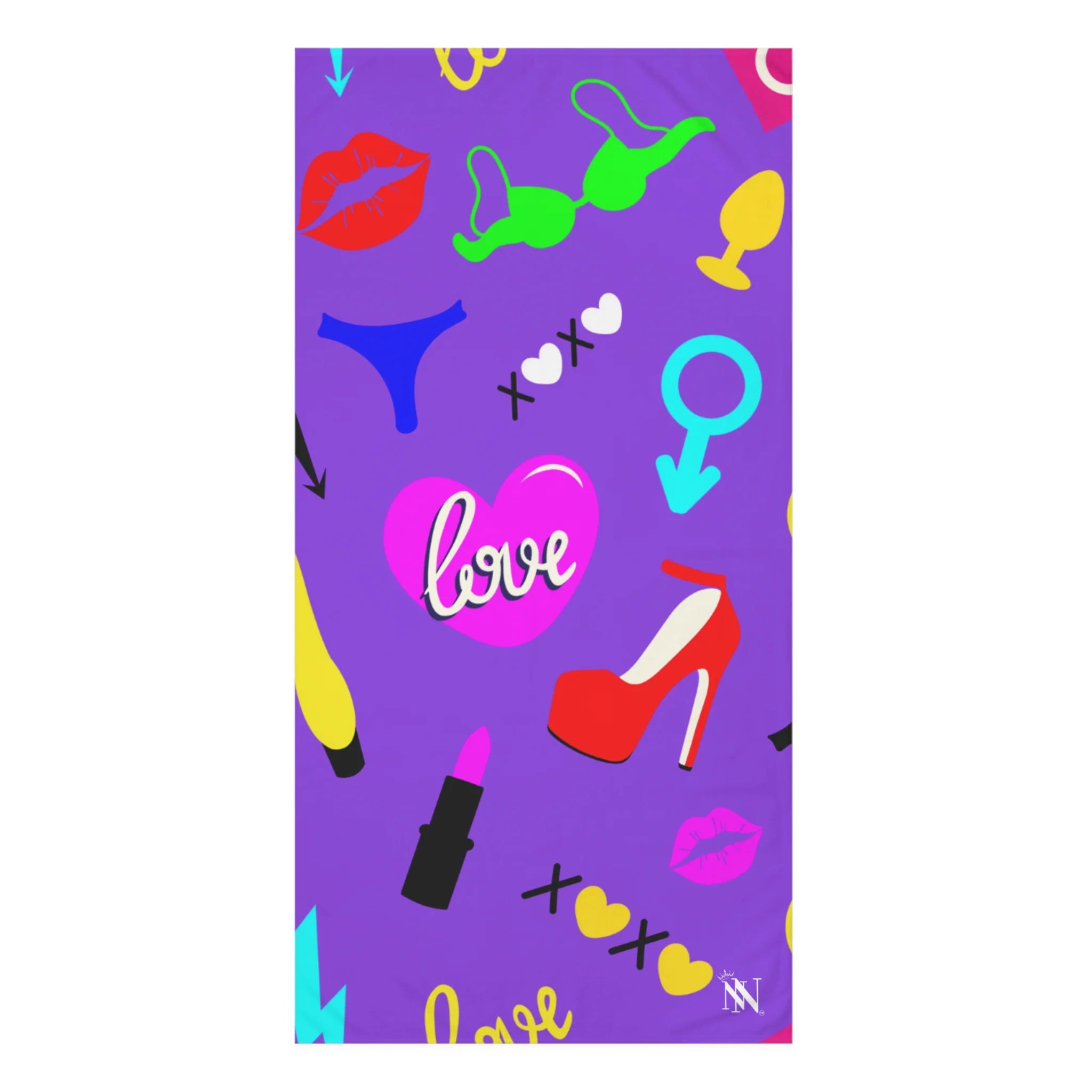 Sex toy vibes towel vibrant colors