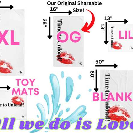 Red White Blue Sex Toy Love Sex Towels 